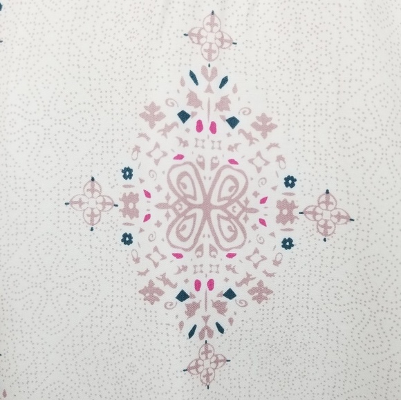 Tobi Medallion Print White Skater Dress | Size XS - Picture 7 of 8